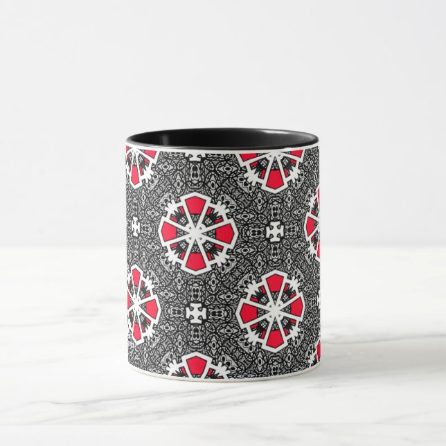 Vierzehn Kaleidoskop Art Tasse (Zentrum)