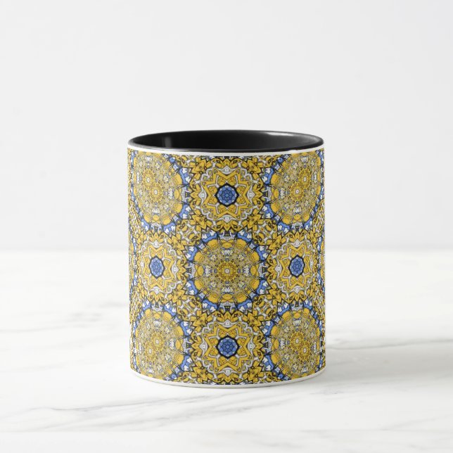 Vierzehn Kaleidoskop-Kunst des elften Band Tasse (Zentrum)