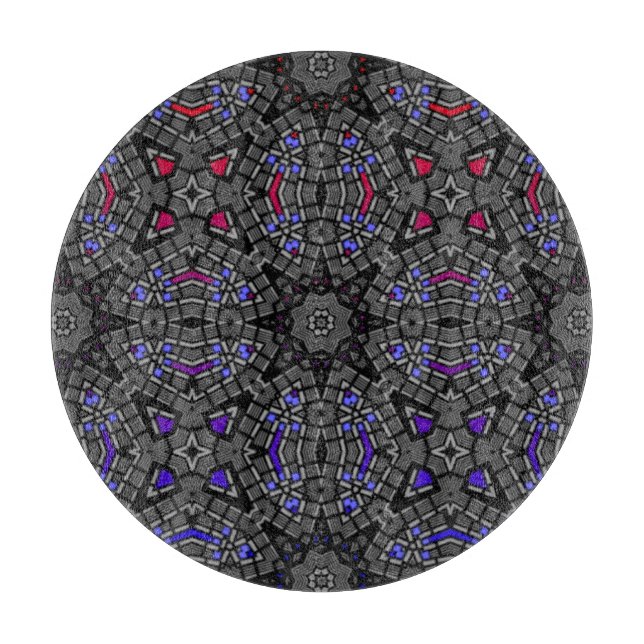 Vierzehn Kaleidoskop-Kunst fünfzehn Schneidebrett (Vorderseite)