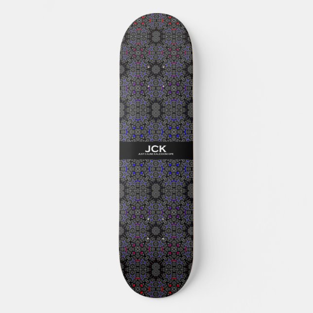 Vierzehn Kaleidoskop-Kunst fünfzehn Skateboard (Vorderseite)