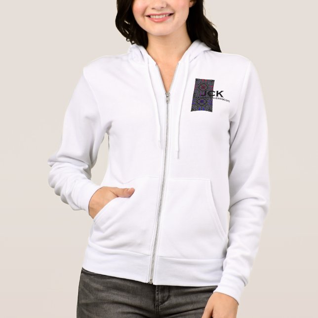 Vierzehn Kaleidoskop-Kunst Hoodie (Vorderseite)