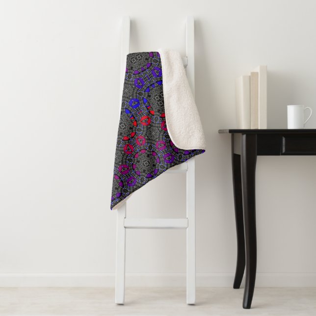 Vierzehn Kaleidoskop-Kunst Sherpadecke (Beispiel)
