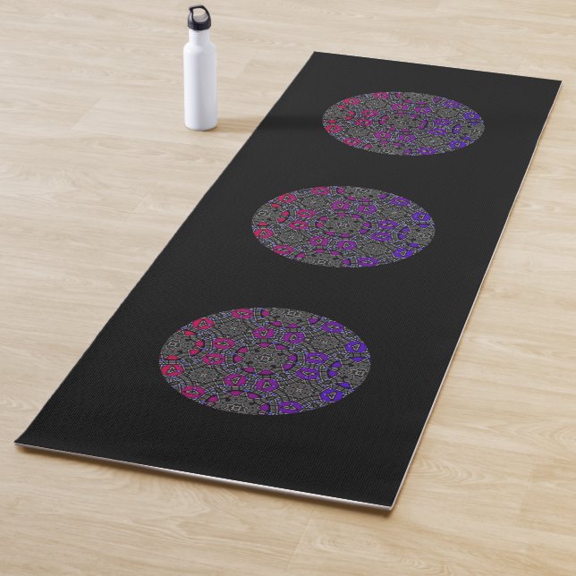 Vierzehn Kaleidoskop-Kunst Yogamatte (Beispiel)