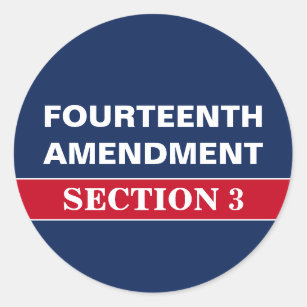 Vierzehnter Änderungsantrag Abschnitt 3 Verfassung Runder Aufkleber