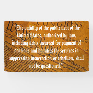Vierzehnter Änderungsantrag Öffentliche Schulden Banner