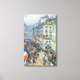 Vierzehnter Juli, Rue Daunou von Childe Hassam Leinwanddruck