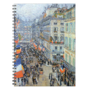 Vierzehnter Juli, Rue Daunou von Childe Hassam Notizblock