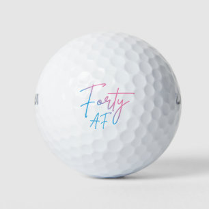 Vierzig AF II - Geburtstagsgeschenk Golfball