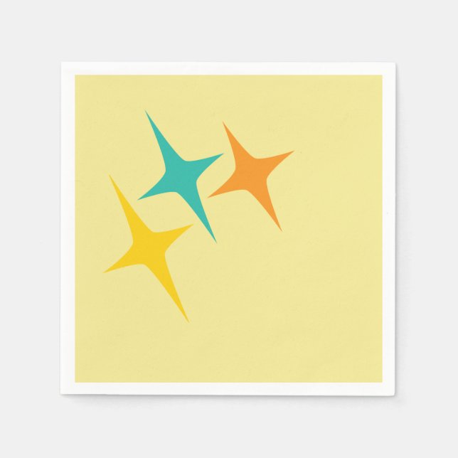 Vierzig - dreifache Sternexplosion Serviette (Vorderseite)