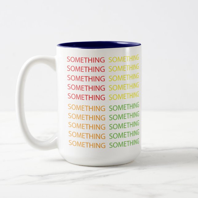 Vierzig etwas zweifarbige tasse (Links)