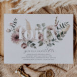 Vierzig Florals - 40. Geburtstag - Silber Folieneinladung<br><div class="desc">Moderne Aquarellfloralen und boho Blätter mit dem Wort '40' in echter Silberfolie. Ideal für Ihre Geburtstagsparty!</div>
