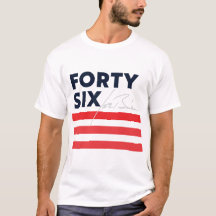 Vierzig Sechs - Biden für Präsident White T - Shir