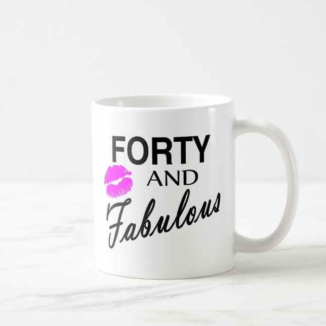 Vierzig und fabelhaftes kaffeetasse (Rechts)
