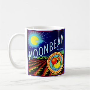 Vierzigerjahre Fruchtkistenaufkleber Kaffeetasse