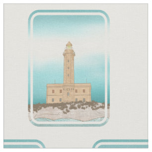 Vieste Lighthouse Italien Stoff