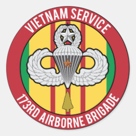 Vietnam 173. Im Flugzeug Meister Runder Aufkleber