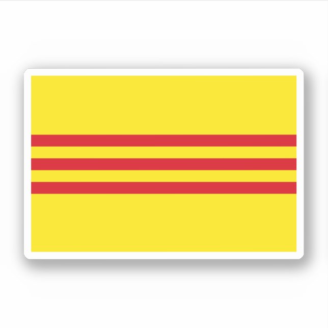 Vietnam (1975) aufkleber (Vorderseite)