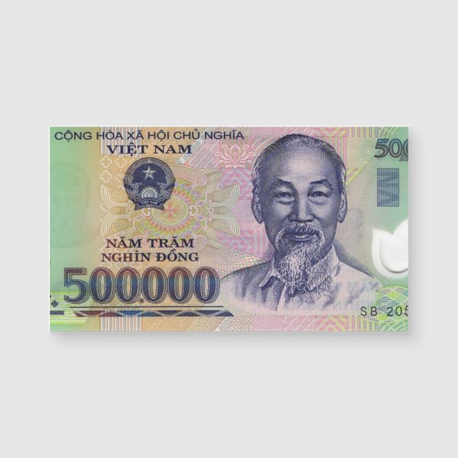 Vietnam 500 000 Carte magnétique des billets (Devant)