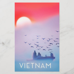 Vietnam Abend Sun Vacacation Poster Briefpapier