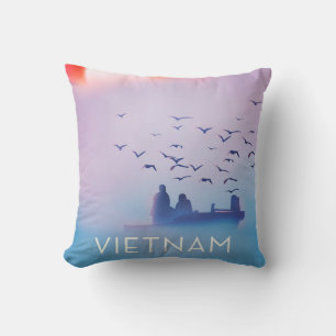 Vietnam Abend Sun Vacacation Poster Kissen