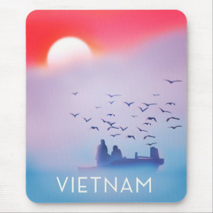 Vietnam Abend Sun Vacacation Poster Mousepad