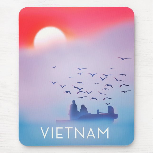 Vietnam Abend Sun Vacacation Poster Mousepad (Vorne)