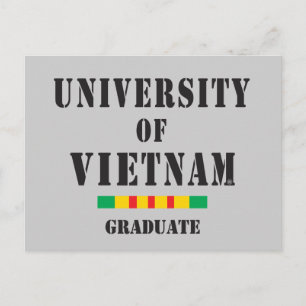 Vietnam-Absolvent-Schablonenpostkarte Ankündigungspostkarte