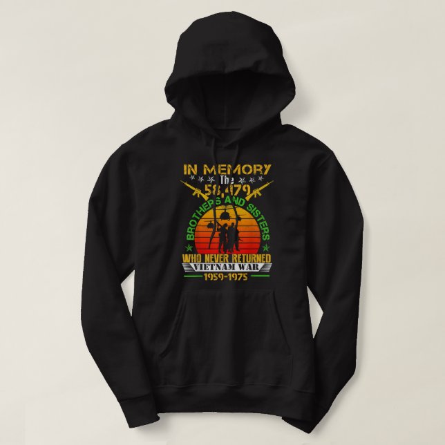 Vietnam als Veteran in Erinnerung an das Geschenk  Hoodie (Design vorne)