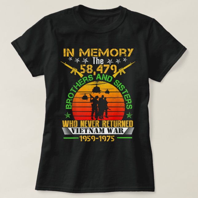 Vietnam als Veteran in Erinnerung an das Geschenk  T-Shirt (Design vorne)