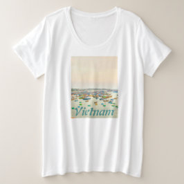 Vietnam Boote Große Größe T-Shirt