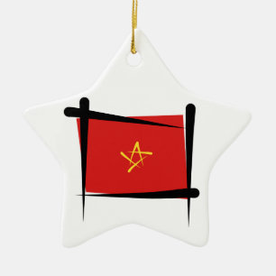 Vietnam-Bürsten-Flagge Keramikornament