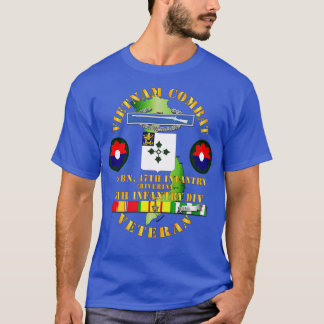 Vietnam Combat Infantry Veteran w 3. Bn 47th Inf T-Shirt