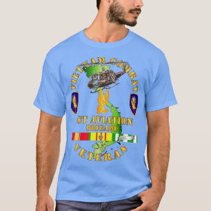 Vietnam Combat Kavallerie Veteran 1. Flugverbot T-Shirt