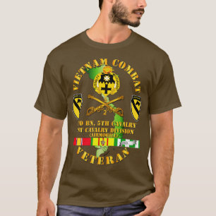 Vietnam Combat Kavallerie Veteran 2. Bn 5. Cav DU T-Shirt