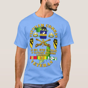 Vietnam Combat Kavallerie Veteran W 2 Bn 8. T-Shirt