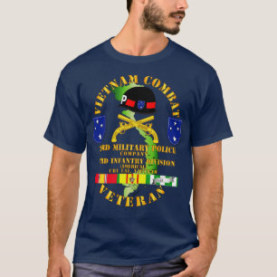 Vietnam Combat Veteran w 23. Military Police Co w T-Shirt