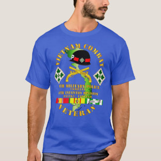 Vietnam Combat Veteran W. 4. Militäropole Co w T-Shirt