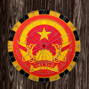 Vietnam Dartboard & Vietnamesisch Flag / Spielbret Dartscheibe