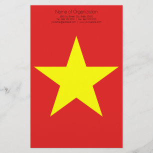 Vietnam Drapeau Yellow Star papeterie personnalisé