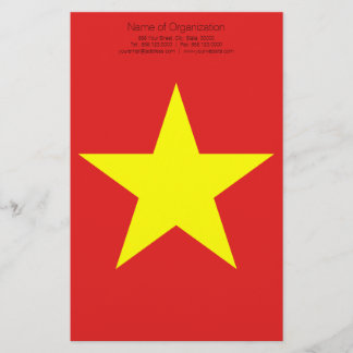 Vietnam Drapeau Yellow Star papeterie personnalisé