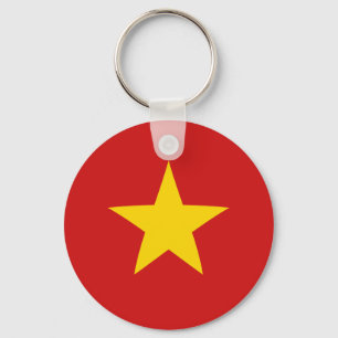 Vietnam Fisheye Flag Schlüsselanhänger