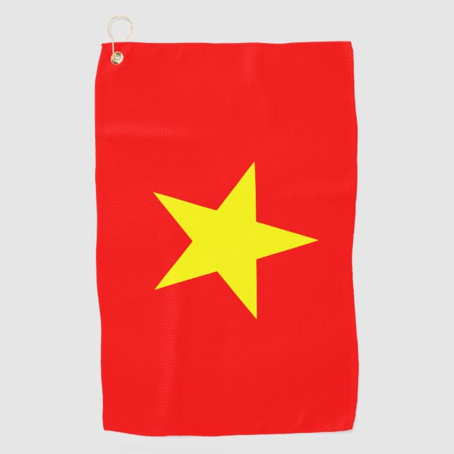 Vietnam Flag Golf Tower Golfhandtuch (Vorderseite)
