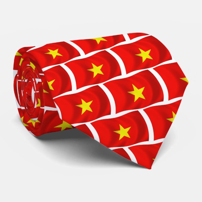 Vietnam-Flag-Krawatte Krawatte (Gerollt)