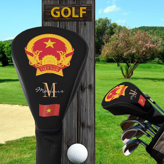 Vietnam & Flag Mit Monogramm Golf Clubs Covers Golf Headcover (Von Creator hochgeladen)