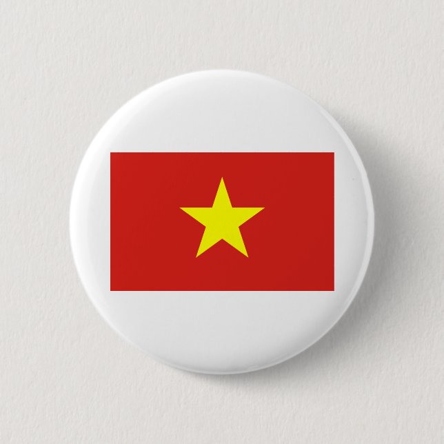Vietnam-Flagge Button (Vorderseite)