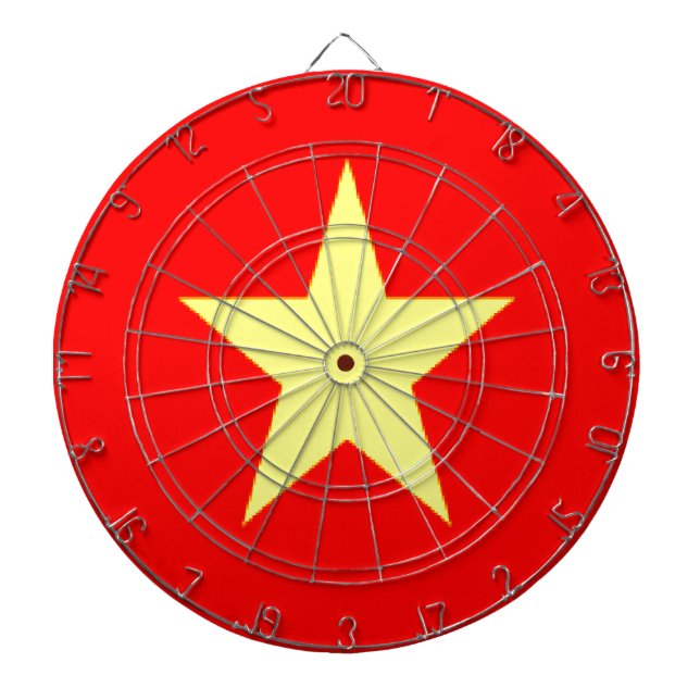 vietnam-Flagge Dartscheibe (vorne)
