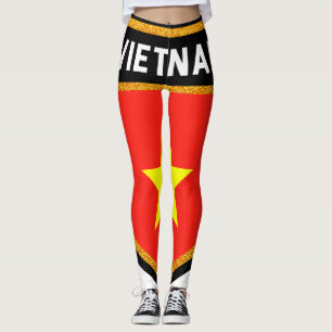 Vietnam-Flagge Leggings