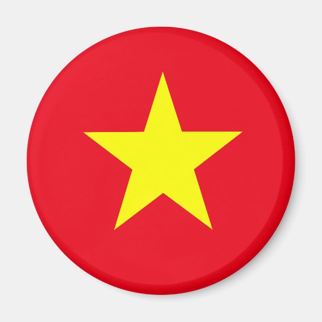 Vietnam-Flagge Magnet (Vorne)
