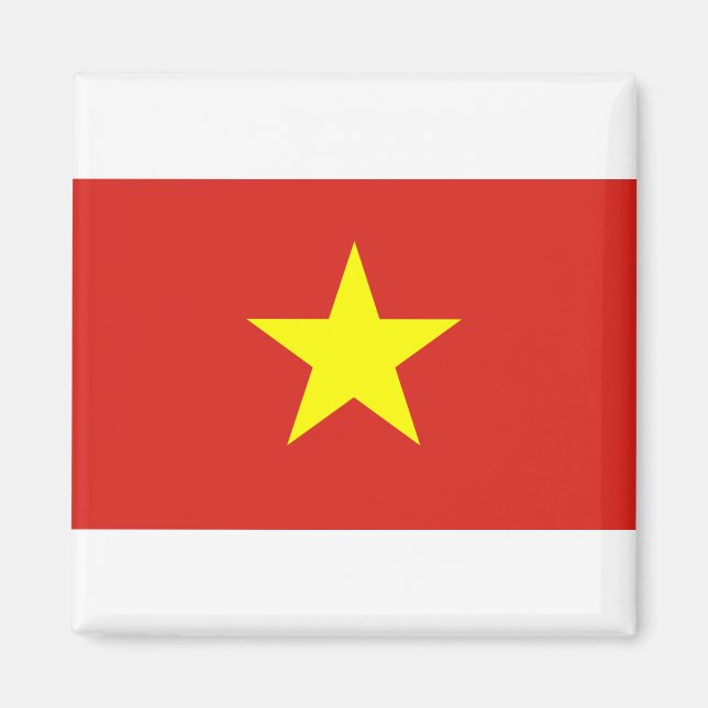 Vietnam-Flagge Magnet (Vorne)