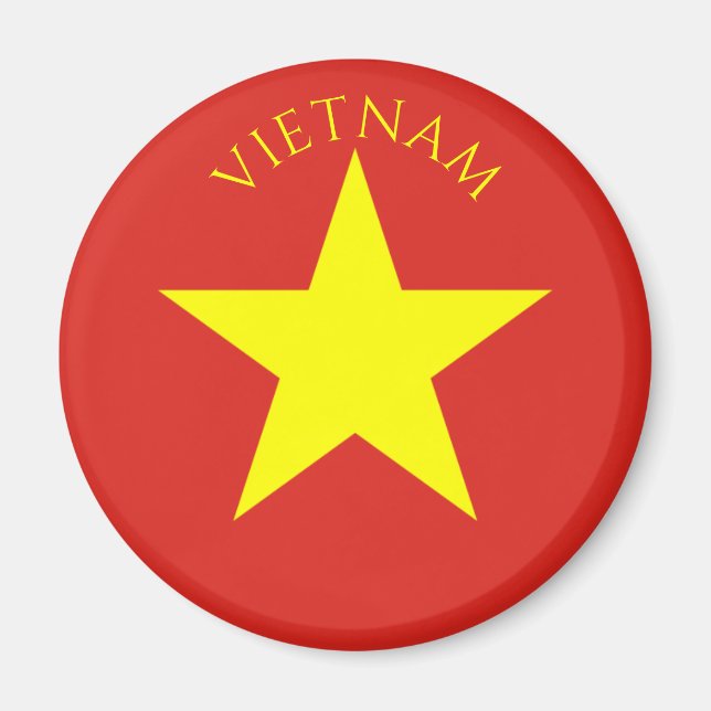 Vietnam-Flagge Magnet (Vorne)